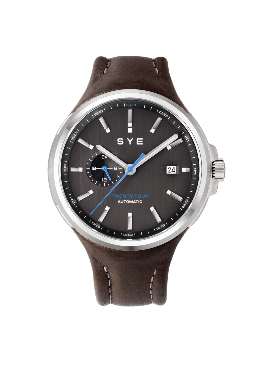Montre SYE Watches - Mot1on Automatic 24 Noir - Marron