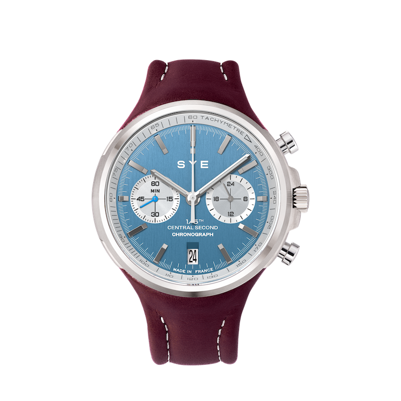 Montre SYE Watches - Chronograph Estoril - Rouge Bordeau