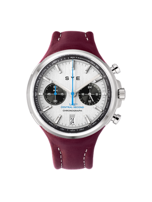 Montre SYE Watches - Chronograph Panda - Rouge Bordeaux