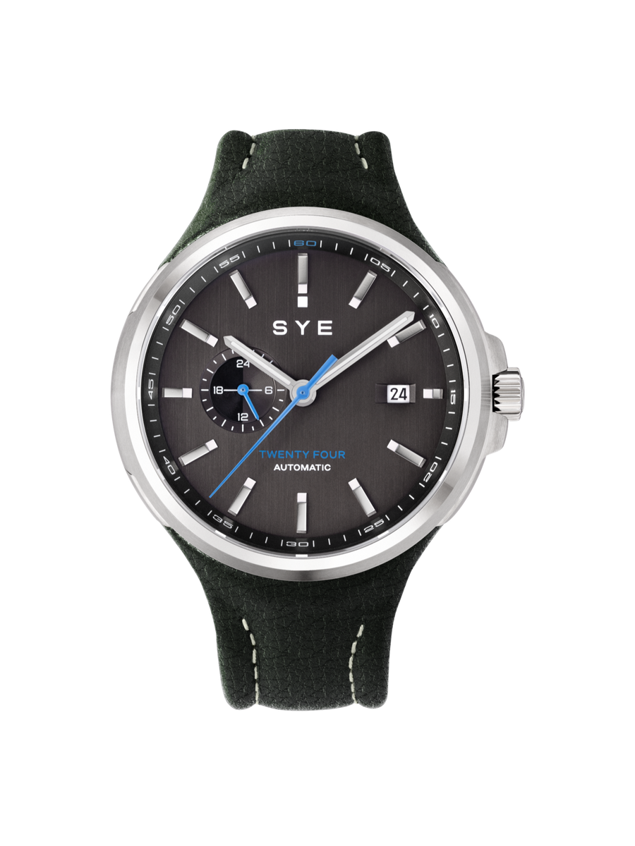 Montre SYE Watches - Mot1on Automatic 24 Noir - Grainé Vert