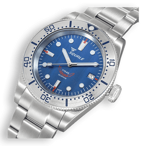 Montre Automatique Squale 1545 Bleu Bracelet Acier - Zoom