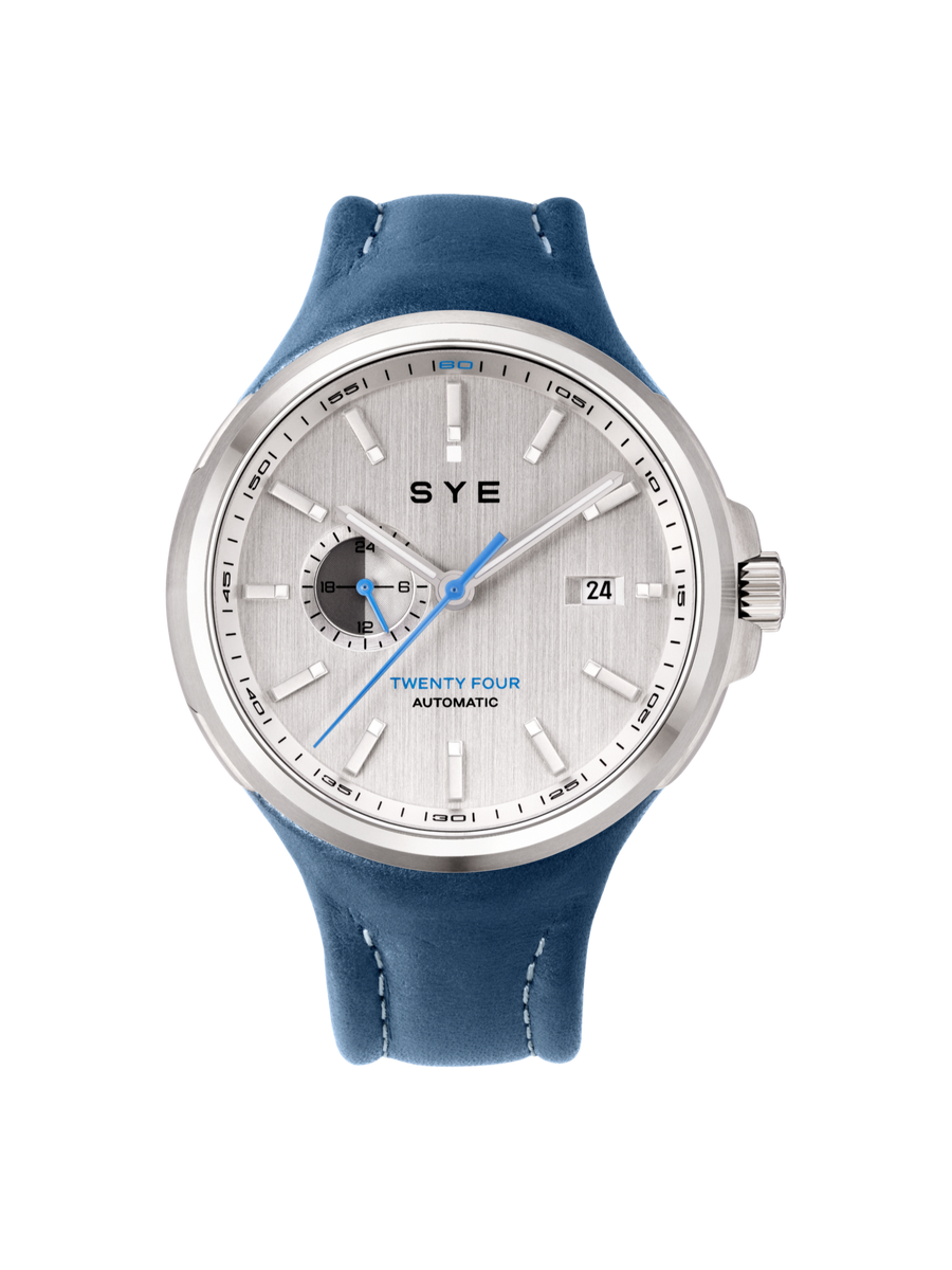 Montre SYE Watches - Mot1on Automatic 24 Silver - Bleu