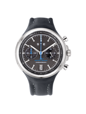 Montre SYE Watches - Chronograph Noir - Bleu Pétrole