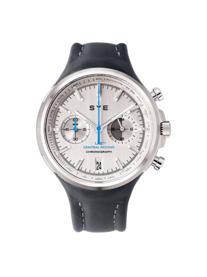 Montre SYE Watches - Chronograph Silver - Bleu Pétrole