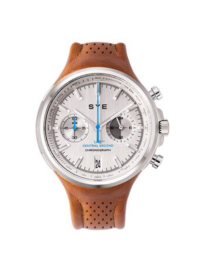 Montre SYE Watches - Chronograph Silver - Racing Camel
