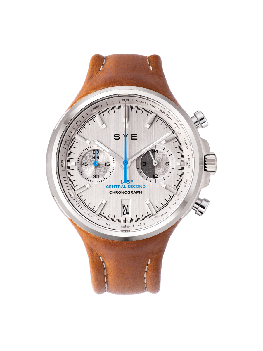 Montre SYE Watches - Chronograph Silver - Camel